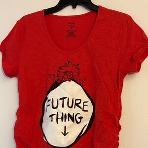 Red Graphic Tee with Bold Print